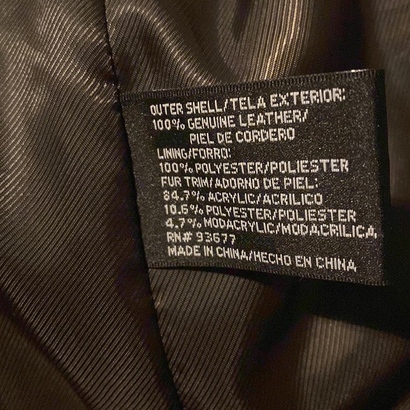 Worthington Brown leather coat - Picture 6 of 6